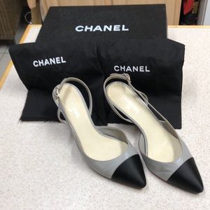 CHANEL Sling-back, PUMPS, 2-1/2” heels